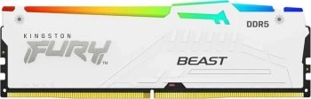 Оперативная память Kingston FURY Beast White RGB XMP 32Gb 6000MT/s DDR5 CL30 DIMM (Kit of 2)