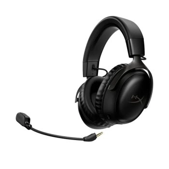 Наушники с микрофоном HyperX беспроводные Cloud III Wireless, Радиоканал, USB Type-C, USB, черный