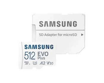 Карта памяти MicroSDXC512GB Samsung Class 10 Evo Plus U1 + SD адаптер (MB-MC512KA/KR)
