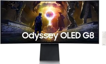 Монитор Samsung 34" Odyssey OLED G8 LS34DG852SIXCI UWQHD, серебристый