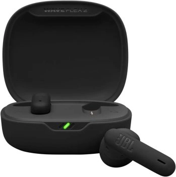 Наушники с микрофоном JBL беспроводные JBL Wave Flex 2, USB Type-C, черный