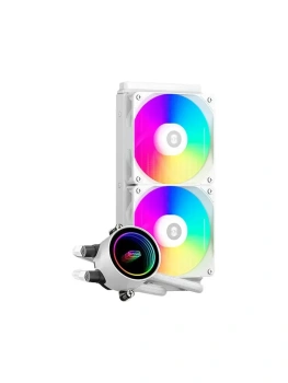 Система водяного охлаждения PcCooler DA240 WH ARGB Soc-AM5/AM4/1200/1700/1851 белый 4-pin 33.8dB Al 270W Ret (DA240-WHAWXX-GL)
