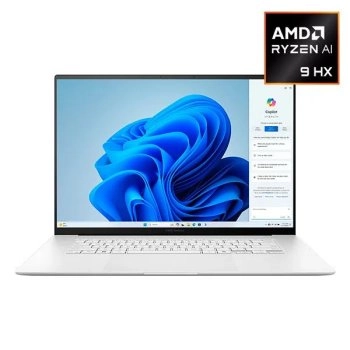 Ноутбук Asus Zenbook S 16 OLED, AMD Ryzen AI 9 365 16", AMD Ryzen AI 9 365, RAM 24 ГБ, SSD 1024 ГБ, AMD Radeon Graphics, (90NB13M2-M00H40), белый, Рус