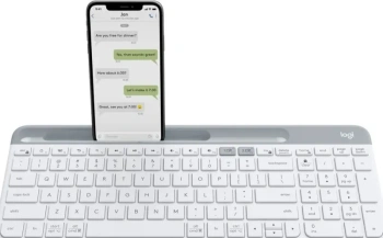 Клавиатура Logitech беспроводная K580 OFF-WHITE с гравировкой, Русская раскладка, белый 920-009209