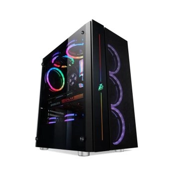Корпус 1stPlayer BLACK.SIR B7, черный (B7-BK-4M3C4)