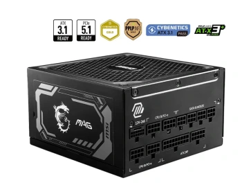 Блок питания MSI MAG A1000GL PCIE5 1000W, 80+ Gold, полностью модульный, ATX 3.0, PCIE5, RTL