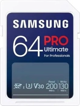 Карта памяти Samsung PRO Ultimate SDXC 64GB (MB-SY64SB/WW) + адаптер USB