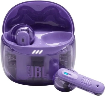 Наушники с микрофоном JBL Tune Flex 2 Ghost, фиолетовые