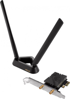 Адаптер беспроводной связи Wi-Fi + Bluetooth Asus PCE-BE92BT BE9400 PCI Express (ант.внеш.несъем.) 2ант.