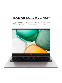 Ноутбук HONOR MagicBook X 14 серый 5301ALXB Intel Core i3 1315U/8Gb/SSD512Gb/14";/IPS/FHD+/60Hz/NoOS