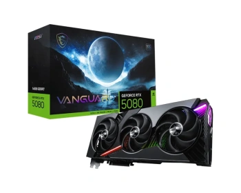 Видеокарта MSI PCI-E 4.0 RTX 5080 16GB VANGUARD SOC NV RTX5080 16144 Мб 256bit GDDR7 2595/22400/HDMIx1/DPx3/HDC