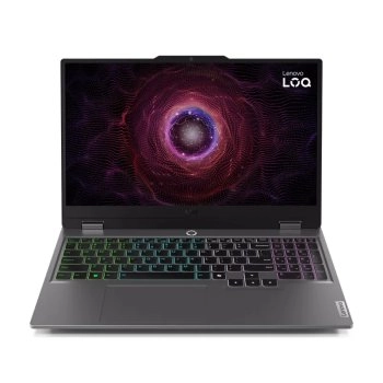 Ноутбук Lenovo LOQ 15AHP9 5.6", AMD Ryzen 5 8645HS, RAM 16 ГБ, SSD 1024 ГБ, NVIDIA GeForce RTX 4050 (6 Гб), Без ОС, (83DX00BNRK), серый, Русская раскл