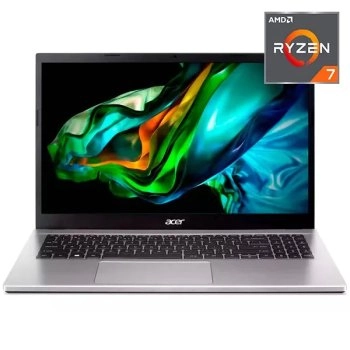 Ноутбук Acer Aspire 3 A315-44P- R8 A2 15.6", AMD Ryzen 7 5700U, RAM 16 ГБ, SSD 512 ГБ, AMD Radeon Graphics, Без системы, (NX.KSJER.007)