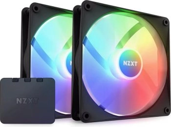 Вентилятор Корпусный вентилятор NZXT F140 RGB Core Black Twin Pack (RF-C14DF-B1)