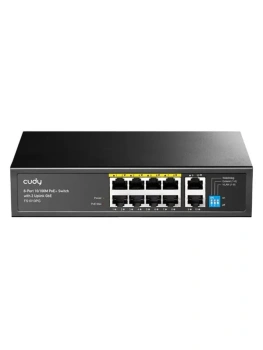 Коммутатор CUDY <FS1010PG> 8-Port PoE+ (8UTP 100Mbps PoE + 2UTP 1000Mbps)