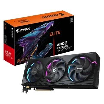 Видеокарта Gigabyte Radeon RX 9070 XT AORUS ELITE 16 ГБ (GV-R9070XTAORUS E-16GD)