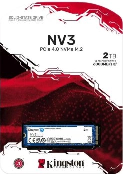 Твердотельный накопитель (SSD) Kingston 2 ТБ внутренний NV3 M.2 PCI-E 4.0 (SNV3S/2000GCN)
