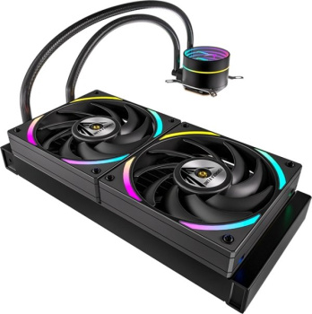 Система водяного охлаждения Formula Oasis L240 ARGB Soc-AM5/AM4/1200/2066/1700/1851 черный 4-pin Al+Cu 310W Ret (OASIS L240 ARGB BK)