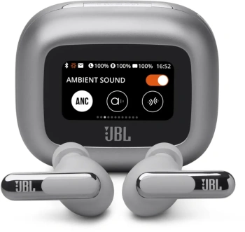 Наушники с микрофоном JBL LIVE BEAM 3, silver