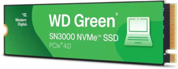 Твердотельный накопитель (SSD) 1TB WD Green SN3000, M.2 2280, PCI-E 3x4, [R/W - 5000/4200 MB/s] (WDS100T4G0E)