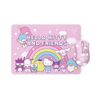 Мышь и коврик Razer DeathAdder Essential & Goliathus, Hello Kitty and Friends Edition