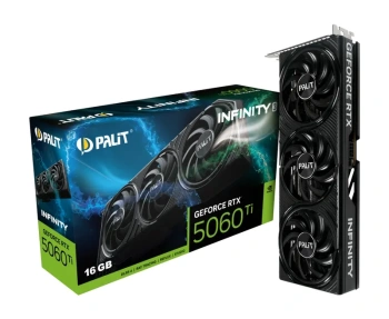 Видеокарта Palit PCI-E 5.0 RTX5060Ti INFINITY 3 NVIDIA GeForce RTX 5060TI 16144 Мб 128bit GDDR7 2407/28000 HDMIx1 DPx3 HDCP Ret