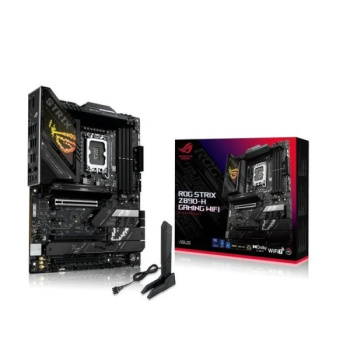 Материнская плата ASUS ROG STRIX Z890-H GAMING WIFI, LGA1851, INTEL Z890, 4xDDR5, 4xSATA, 4xM.2, 1xPCIe 5.0 x16, 2xPCIe 4.0 x16, 1xDP, 1xHDMI, 1x5Gb L