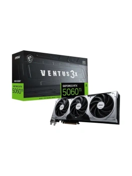 Видеокарта MSI PCI-E 5.0 RTX 5060 Ti 8G VENTUS 3X OC NVIDIA GeForce RTX 5060TI 8Gb 128bit GDDR7 2602/28000 Без Видеовыходов HDMIx1 DPx3 HDCP Ret