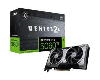 Видеокарта MSI PCI-E 5.0 RTX 5060 Ti 16G VENTUS 2X OC PLUS NVIDIA GeForce RTX 5060TI 16144 Мб 128bit GDDR7 2617/28000 HDMIx1 DPx3 HDCP Ret