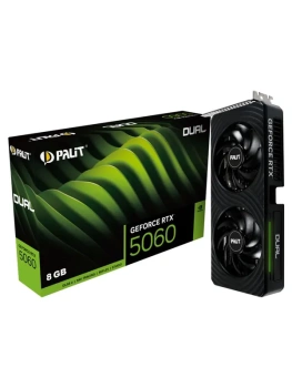 Видеокарта Palit RTX5060 DUAL NV RTX5060 8Gb 128bit GDDR7 2280/28000/HDMIx1/DPx3/HDCP Ret NE75060019P1-GB2063D PCI-E 5.0