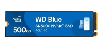 Твердотельный накопитель (SSD) WD Blue SN5000 (WDS500G4B0E) , 500Gb, PCIe 4.0 x4, M.2 2280, NVMe, R/W 5000/4000