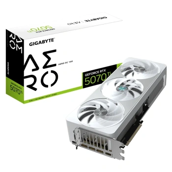 Видеокарта 16144 Мб <PCI-E> GDDR7 GIGABYTE GV-N507TAERO OC-16GD (RTL) HDMI+3xDP <GeForce RTX5070Ti>