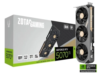 Видеокарта Zotac PCI-E 4.0 RTX 5070 Ti SOLID SFF NVIDIA GeForce RTX 5070TI 16144 Мб 256bit GDDR7 2452/28000 HDMIx1 DPx3 HDCP Ret