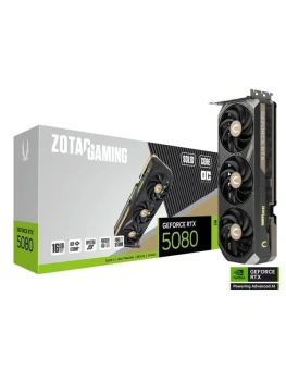 Видеокарта Zotac PCI-E 4.0 RTX 5080 SOLID CORE OC NVIDIA GeForce RTX 5080 16144 Мб 256bit GDDR7 2640/30000 HDMIx1 DPx3 HDCP Ret