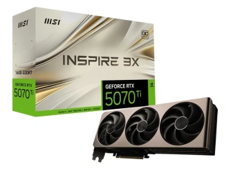Видеокарта MSI GeForce RTX 5070 Ti 16G INSPIRE 3X OC