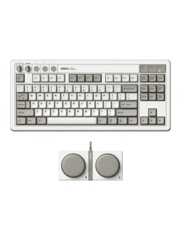 Клавиатура 8BitDo игровая беспроводная Retro 87 M Edition, (Kailh White Box V2), Английская раскладка, серый