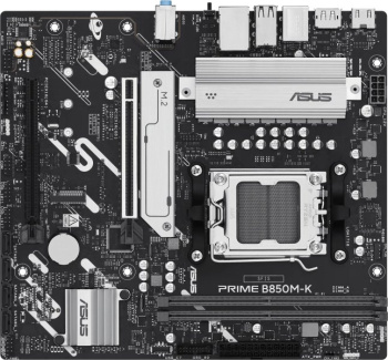 Материнская плата ASUS PRIME B850M-K SocketAM5 AMD B850 2xDDR5 mATX AC`97 8ch(7.1) 2.5Gg RAID+HDMI+DP