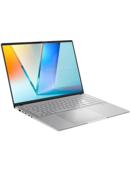Ноутбук Asus Vivobook S16 OLED M5606WA 16", AMD Ryzen AI 9 365, RAM 24 ГБ, SSD 1024 ГБ, AMD Radeon Graphics, Windows Home, (90NB14B3-M007E0), серебрис
