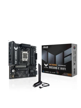 Материнская плата ASUS TUF GAMING B850M-E WIFI SocketAM5 AMD B850 4xDDR5 mATX AC`97 8ch(7.1) 2.5Gg RAID+HDMI+DP