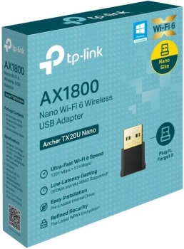 Адаптер беспроводной связи Wi-Fi адаптер TP-Link Archer TX20U Nano