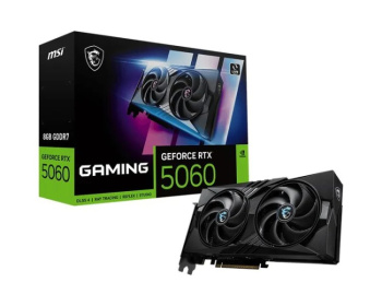 Видеокарта MSI PCI-E 5.0 RTX 5060 8G GAMING NVIDIA GeForce RTX 5060 8Gb 128bit GDDR7 2497/28000 HDMIx1 DPx3 HDCP Ret