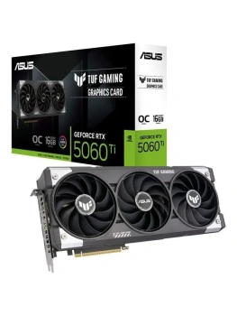 Видеокарта Asus PCI-E nVidia GeForce RTX 5060Ti 16G TUF GAMING OC EDITION (16144 Мб/GDDR7/128 bit/DP, HDMI) RTL (TUF-RTX5060TI-O16G-GAMING)