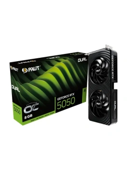 Видеокарта PCI-E Palit <RTX5050 8GB DUAL OC> GDDR6 128b, HDMI DPx3 NE65050S19P1-GB2070D