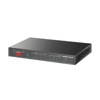 Коммутатор 10-портовый гигабитный настольный Mercusys MS110GMP с 8 портами PoE+