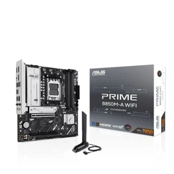 Материнская плата ASUS PRIME B850M-A WIFI SocketAM5 AMD B850 4xDDR5 mATX AC`97 8ch(7.1) 2.5Gg RAID+VGA+HDMI+DP