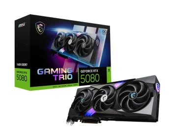 Видеокарта MSI GeForce RTX 5080 GAMING TRIO OC 16 ГБ (RTX 5080 16G GAMING TRIO OC)