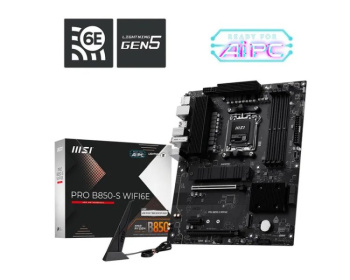 Материнская плата MSI PRO B850-S WIFI6E SocketAM5 AMD B850 4xDDR5 ATX AC`97 8ch(7.1) 2.5Gg RAID+HDMI+DP