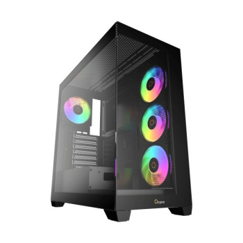 Корпус Ocypus Gamma C72 BK ARGB ATX / win / black / 4 ARGB fans / no PSU / Tempered Glass