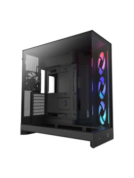 Корпус без блока питания/ Case NZXT H9 Flow RGB (2025), Midi-Tower, TG, 3x140mm RGB + 1x120mm, 2xUSB-A 3.2 + 1xUSB-C 3.2, E-ATX, ATX, mATX, mITX Black