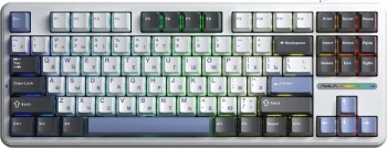 Клавиатура AULA F87 PRO Leobog Greywood V3 беспроводная механическая игровая, русская раскладка, разноцветная в.2